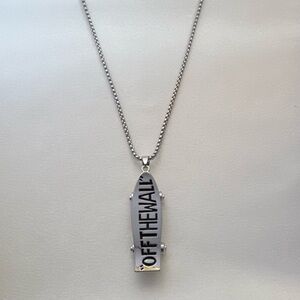 Skateboard Pendant Necklace for Men Women,Streetwear Punk Hip Hop Unisex Style